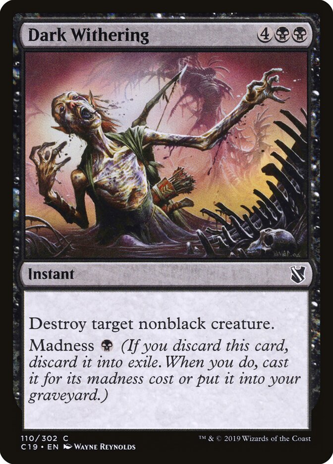 Dark Withering, Commander 2019 · 110/302