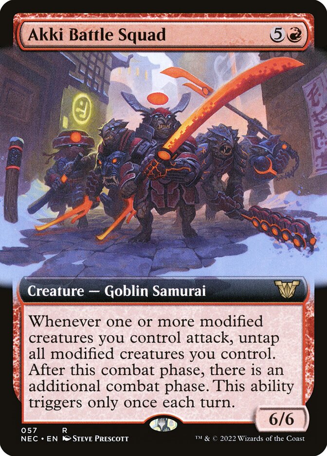 Akki Battle Squad, Neon Dynasty Commander · 057