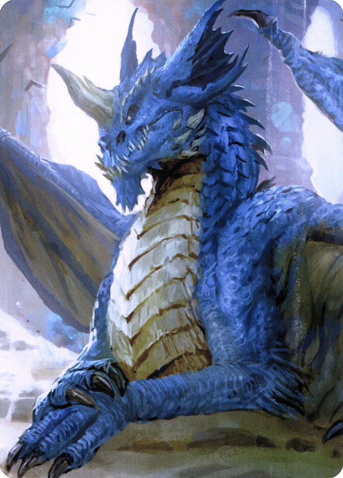 Young Blue Dragon // Young Blue Dragon, Battle for Baldur's Gate Art Series · 027