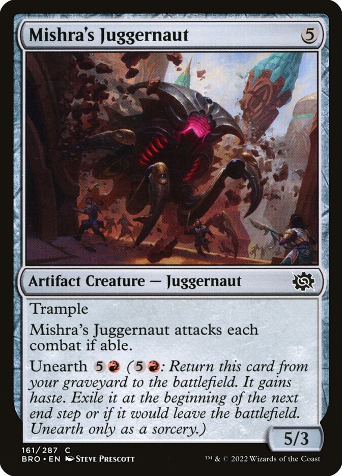 Mishra's Juggernaut, The Brothers' War · 161/287
