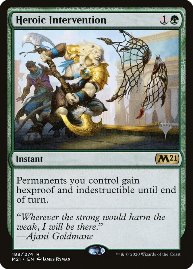 Heroic Intervention, Core Set 2021 Promos · 188/274