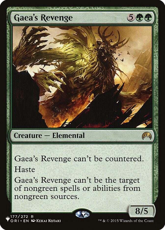 Gaea's Revenge, The List · ori-177