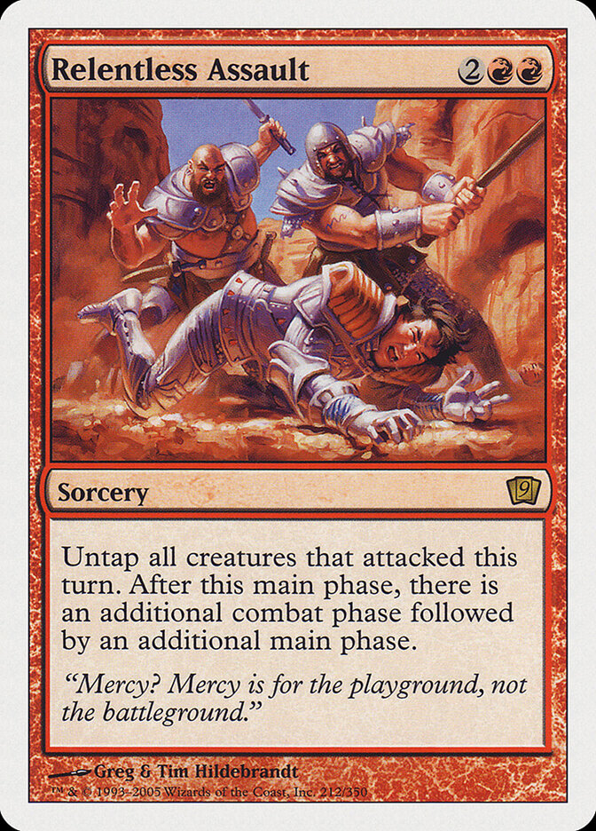 Relentless Assault, Ninth Edition · 212/350