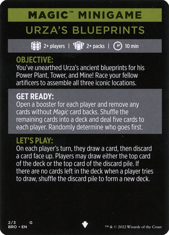 Urza's Blueprints (minigame) // Urza's Blueprints (cont'd), The Brothers' War Minigames · 002
