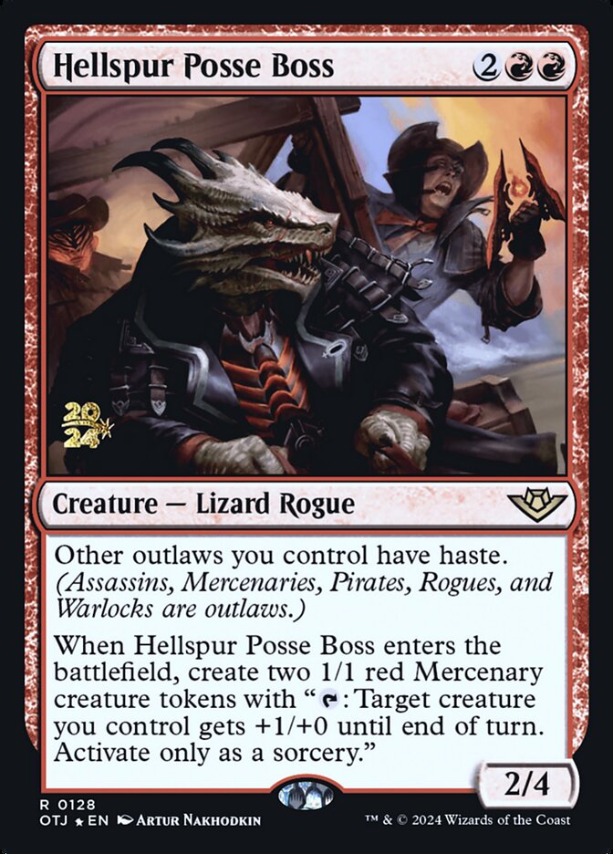 Hellspur Posse Boss, Outlaws of Thunder Junction Promos · 0128