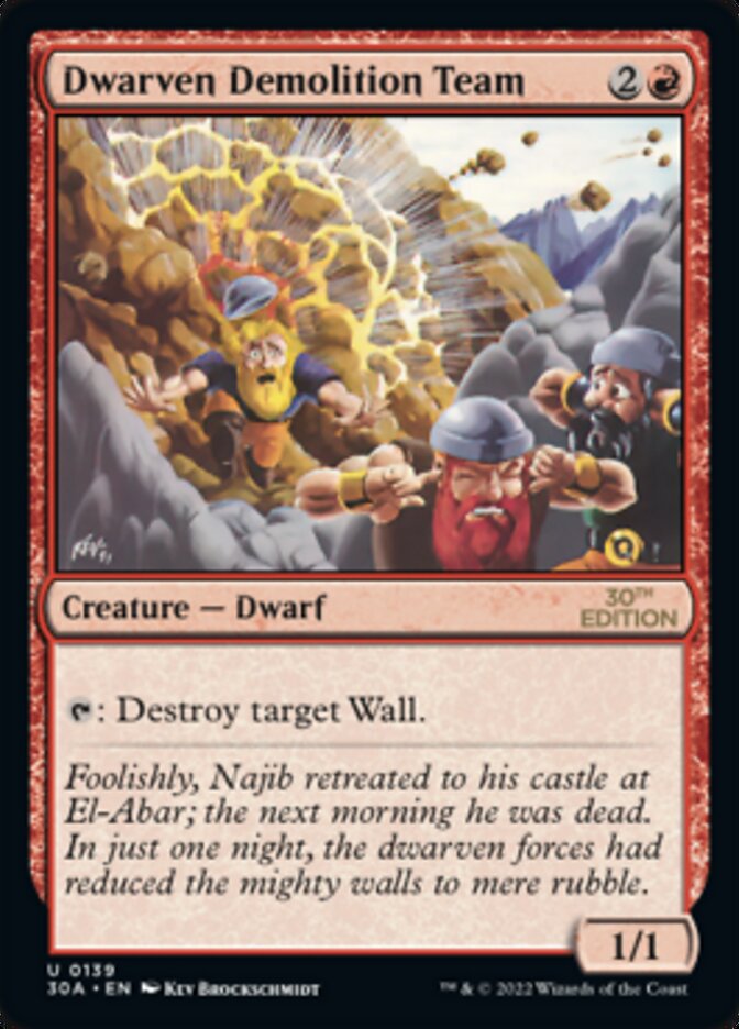 Dwarven Demolition Team, 30th Anniversary Edition · 139/594