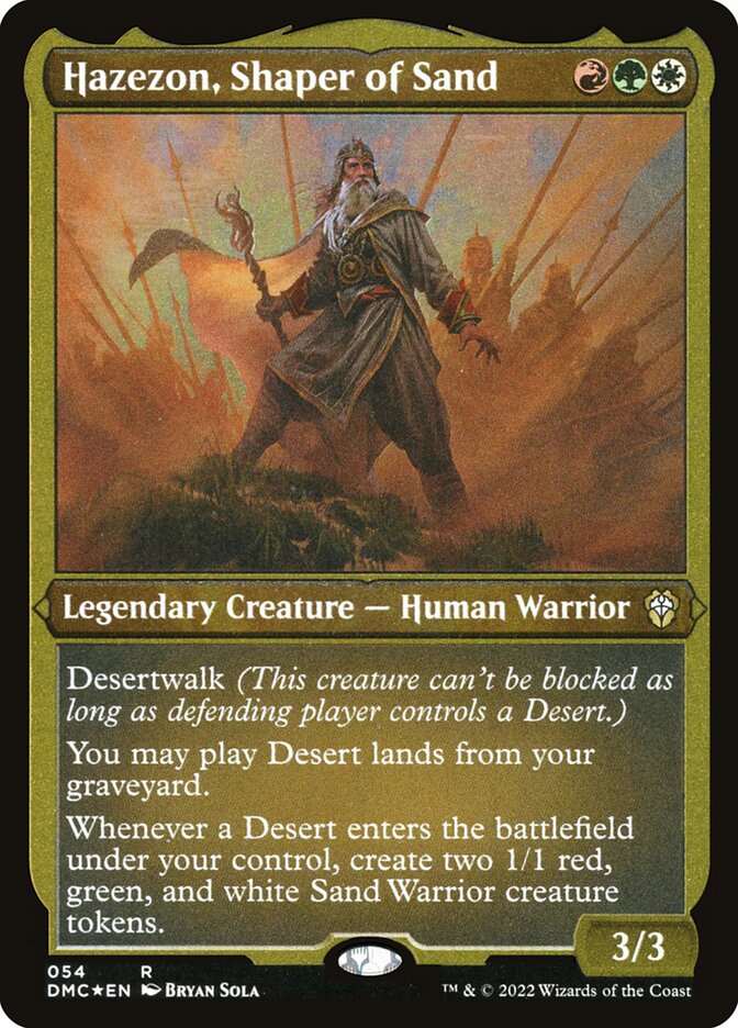 Hazezon, Shaper of Sand, Dominaria United Commander · 054