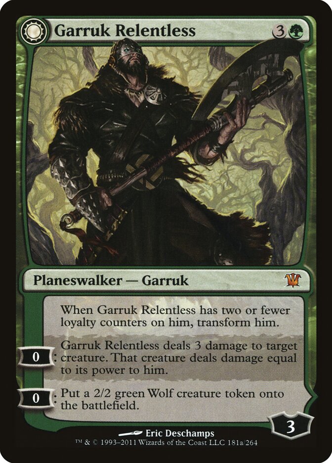 Garruk Relentless // Garruk, the Veil-Cursed, Innistrad · 181/264