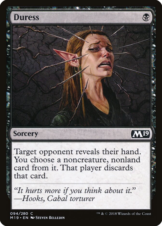 Duress, Core Set 2019 · 094/280