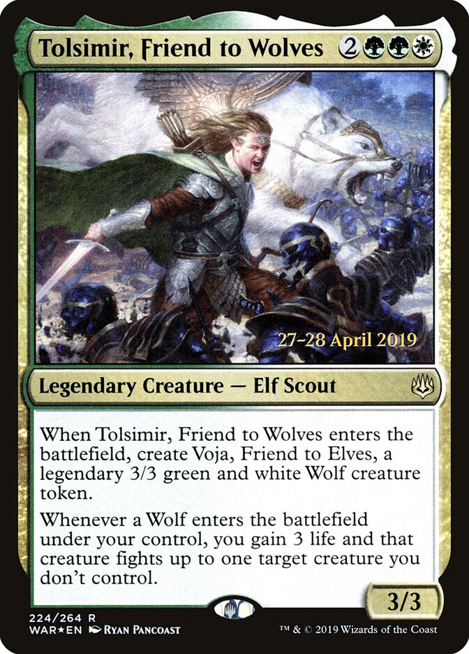 Tolsimir, Friend to Wolves, War of the Spark Promos · 224/264