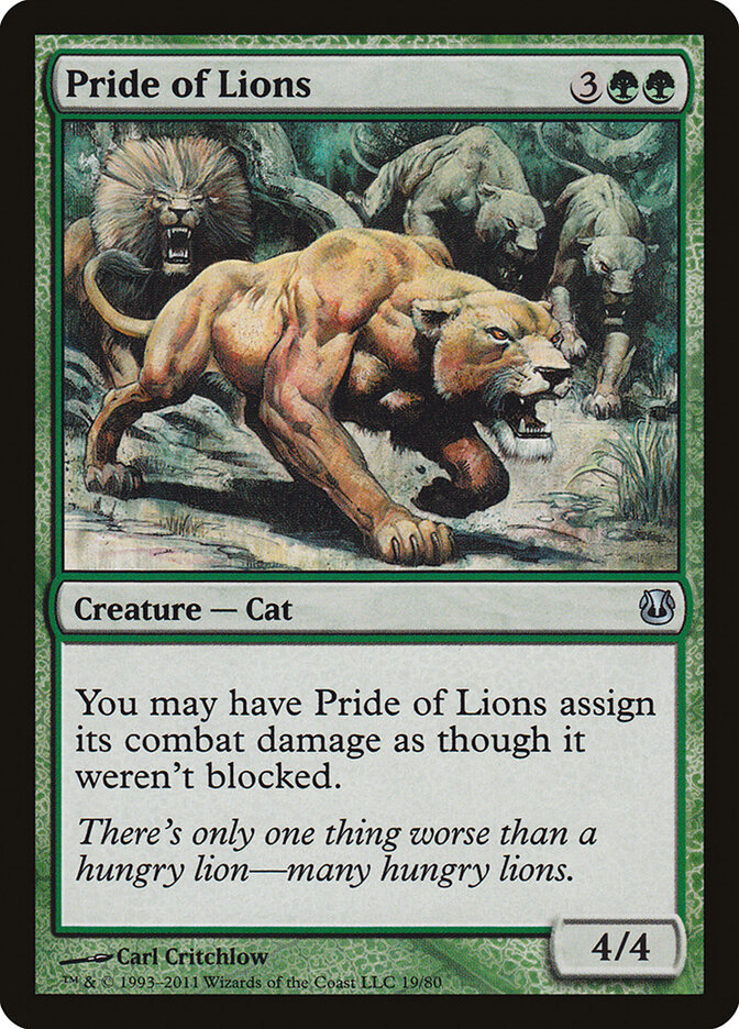 Pride of Lions, Duel Decks: Ajani vs. Nicol Bolas · 19/80