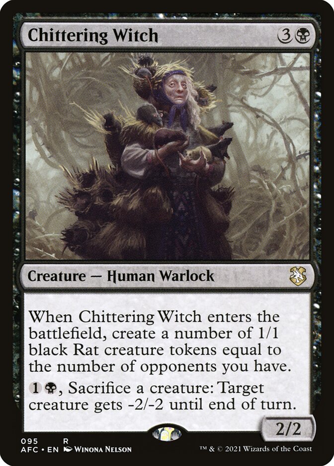 Chittering Witch, Forgotten Realms Commander · 095
