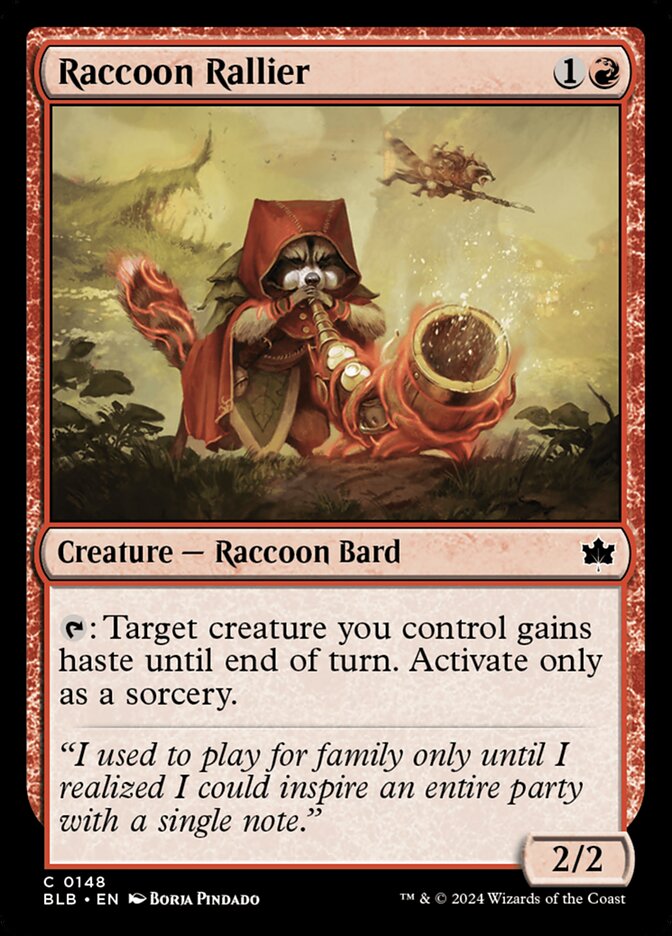 Raccoon Rallier, Bloomburrow · 0148