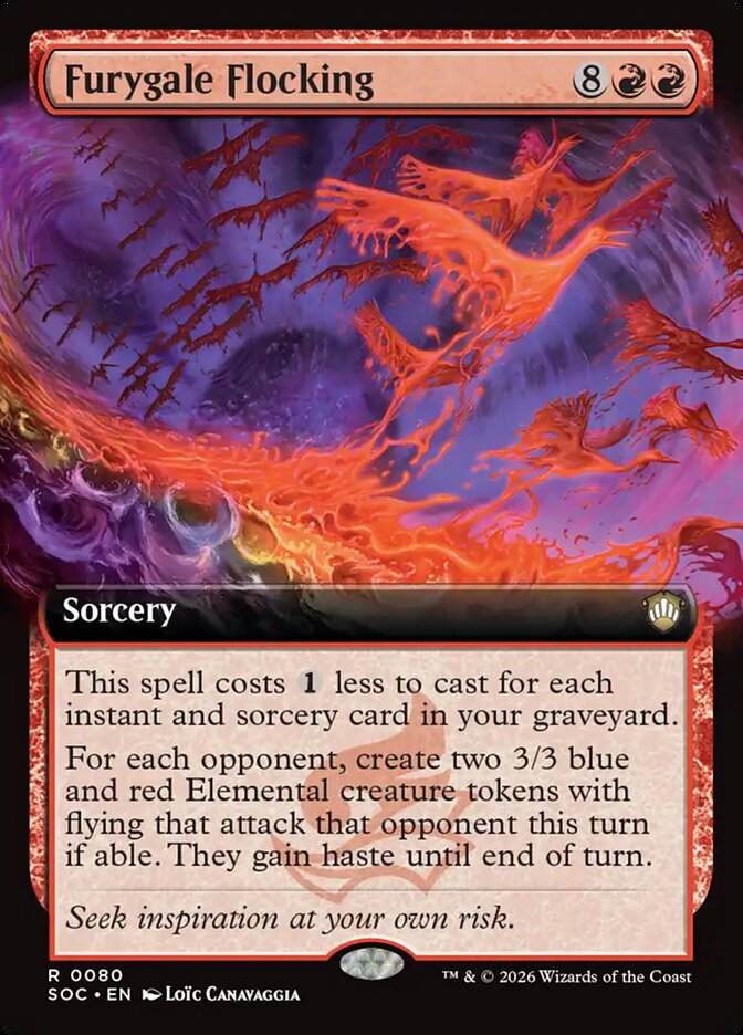 Furygale Flocking, Secrets of Strixhaven Commander · 0080