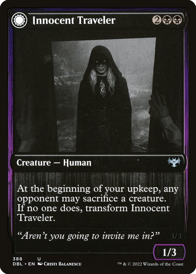 Innocent Traveler // Malicious Invader, Innistrad: Double Feature · 388/534