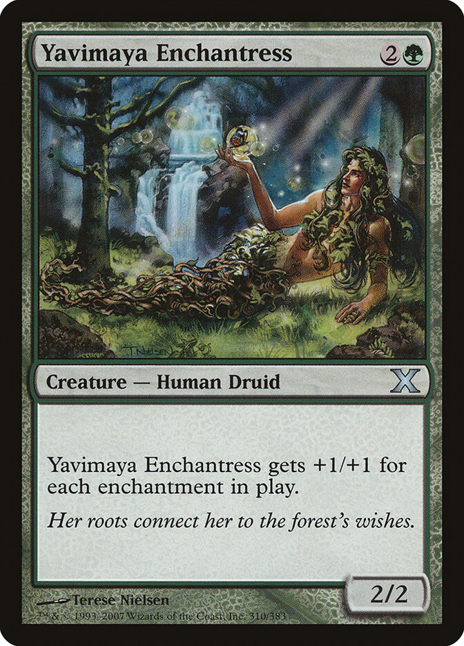 Yavimaya Enchantress, Tenth Edition · 310/383