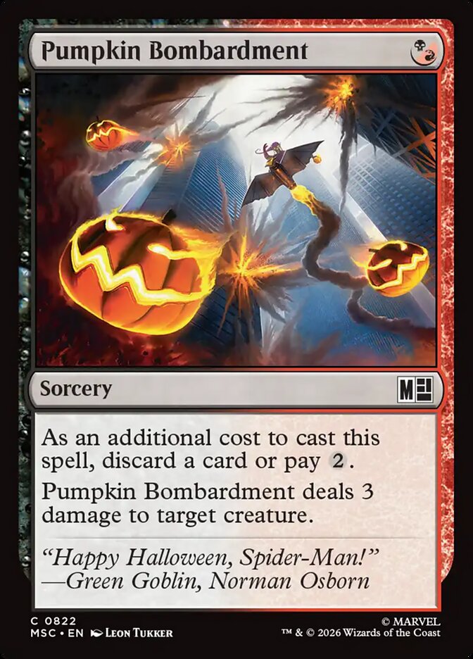 Pumpkin Bombardment, Marvel Super Heroes Commander · 0822