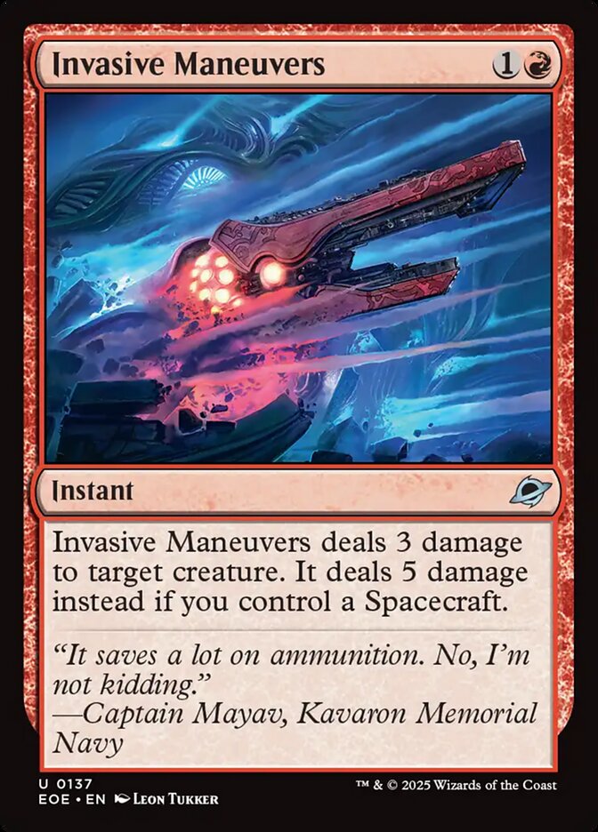 Invasive Maneuvers, Edge of Eternities · 0137