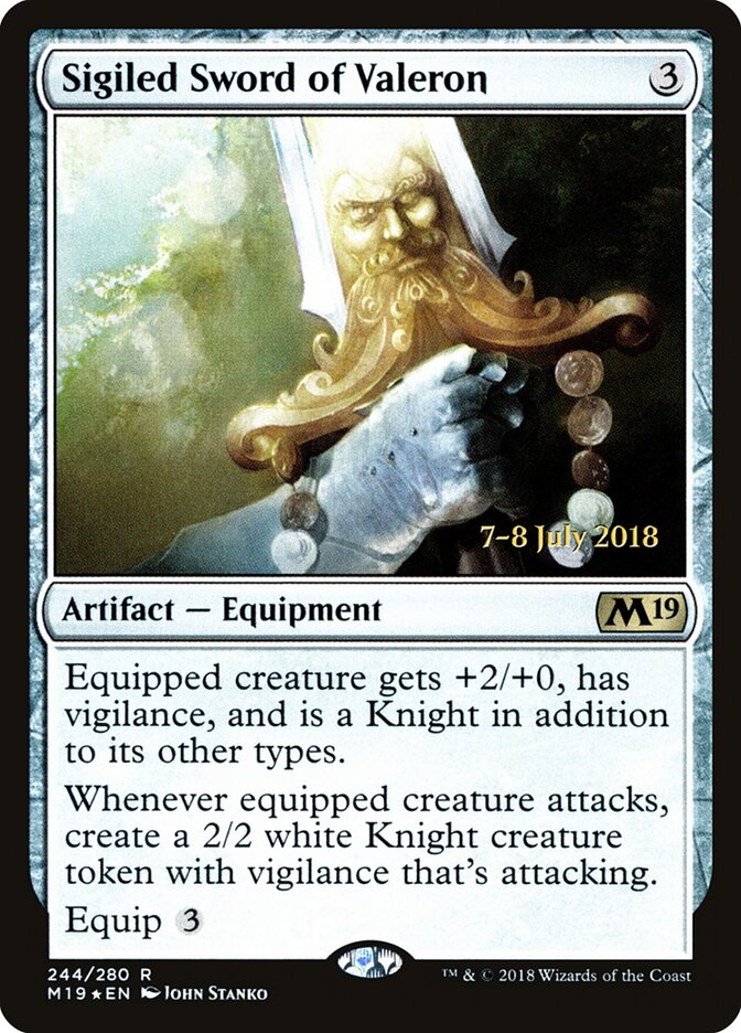 Sigiled Sword of Valeron, Core Set 2019 Promos · 244/280