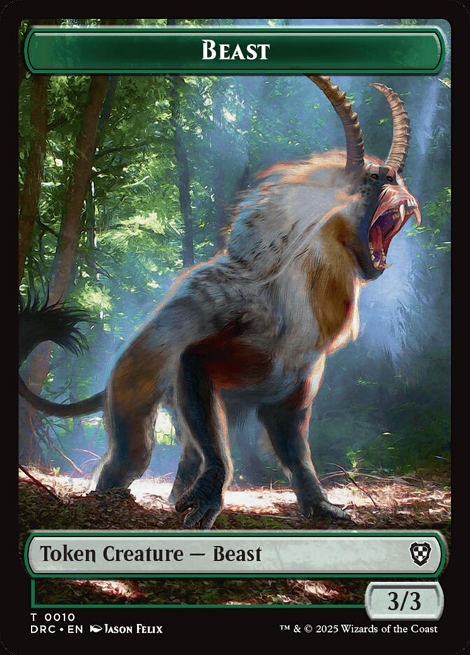 Beast, Aetherdrift Commander Tokens · 0010