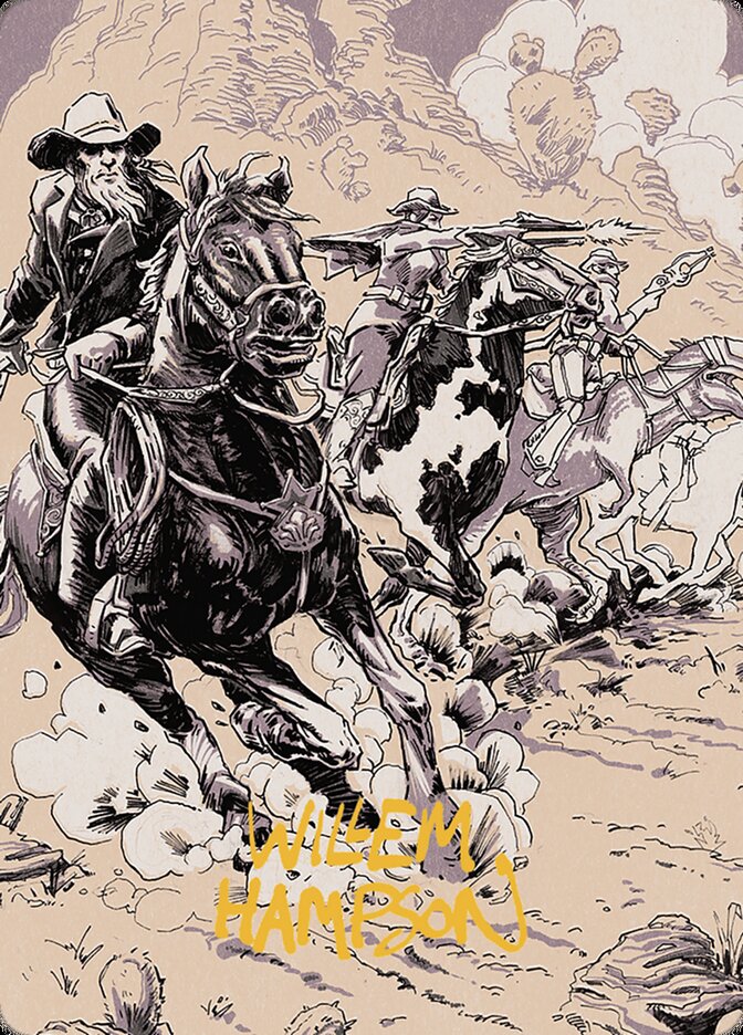 Overwhelming Forces // Overwhelming Forces, Outlaws of Thunder Junction Art Series · 0040