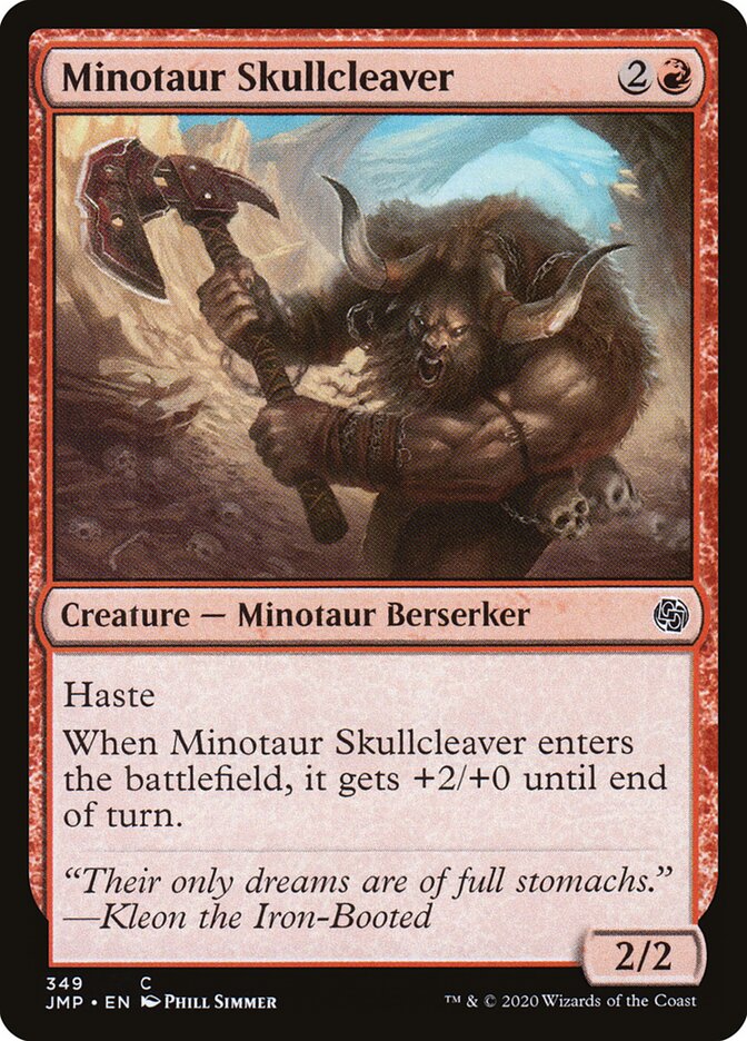 Minotaur Skullcleaver, Jumpstart · 349