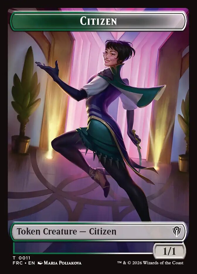 Citizen, Reality Fracture Commander Tokens · 0011