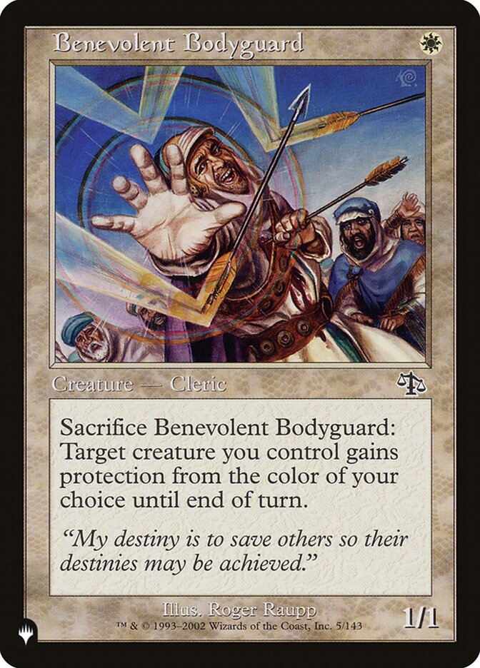Benevolent Bodyguard, The List · jud-5