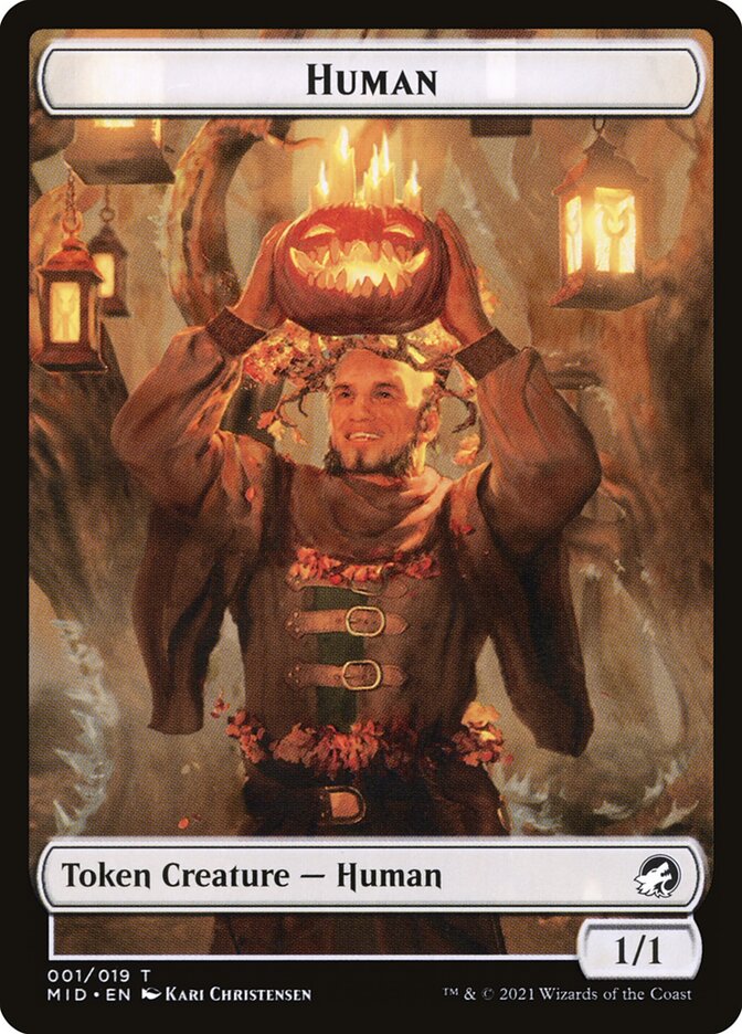 Human, Innistrad: Midnight Hunt Tokens · 001