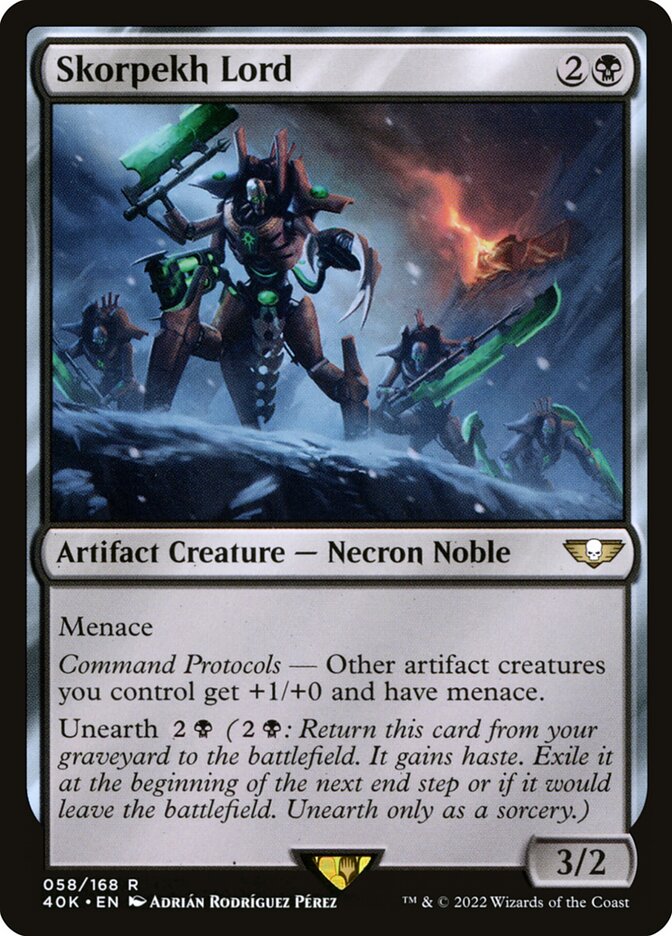 Skorpekh Lord, Warhammer 40,000 Commander · 058/617