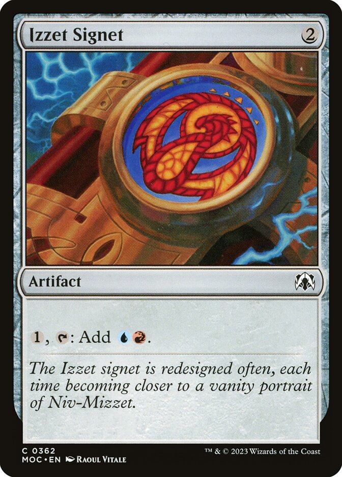 Izzet Signet, March of the Machine Commander · 0362