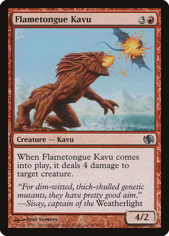 Flametongue Kavu, Duel Decks: Jace vs. Chandra · 42/62