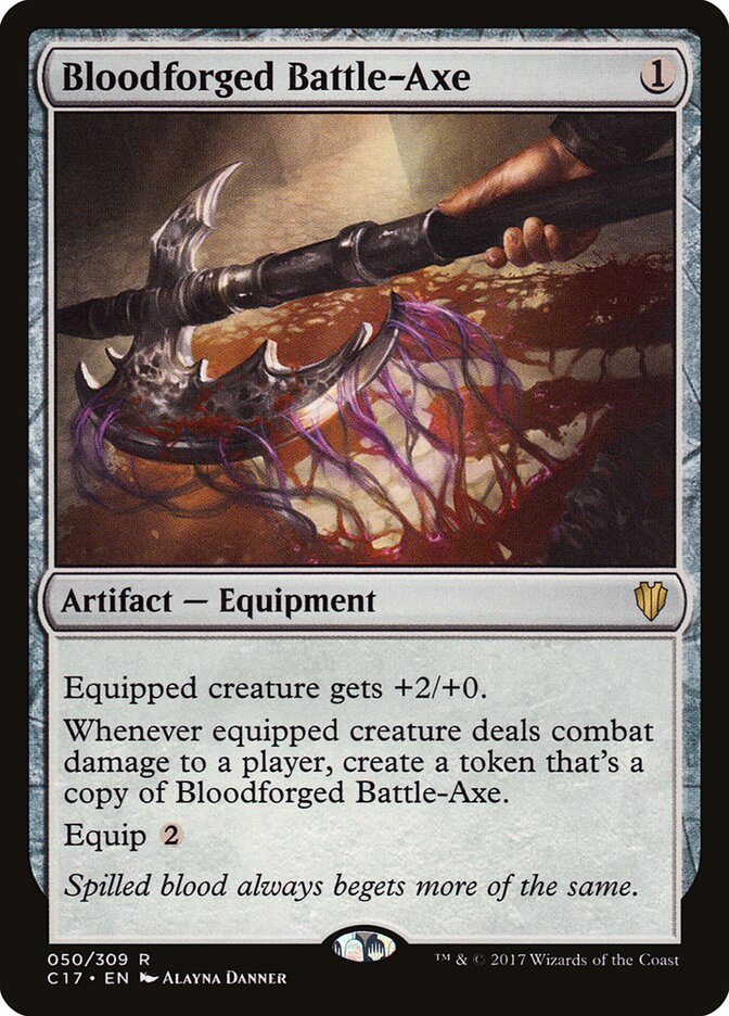 Bloodforged Battle-Axe, Commander 2017 · 050/309
