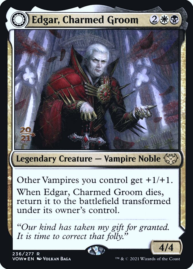 Edgar, Charmed Groom // Edgar Markov's Coffin, Innistrad: Crimson Vow Promos · 236/277