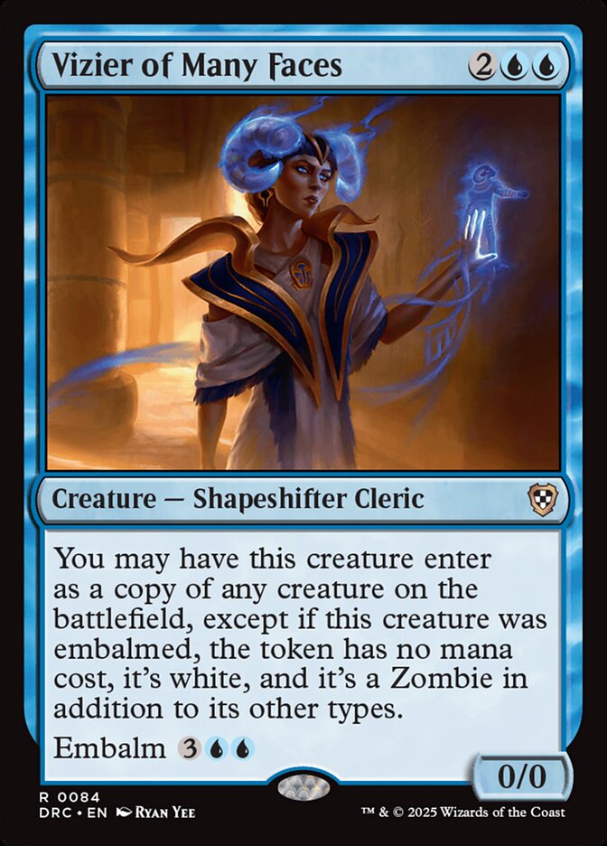 Vizier of Many Faces, Aetherdrift Commander · 0084