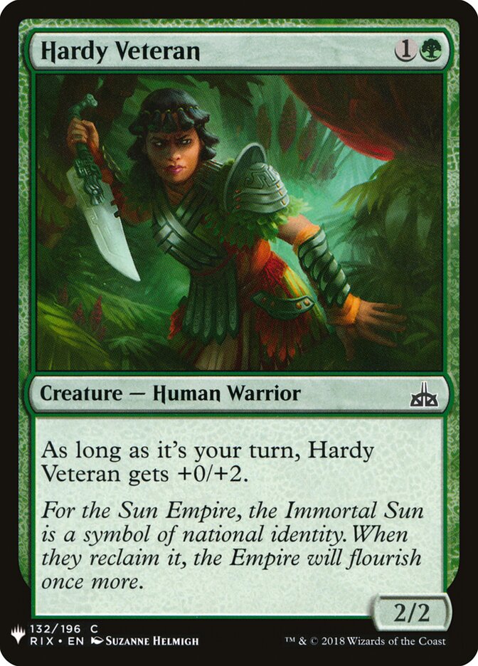 Hardy Veteran, The List · rix-132