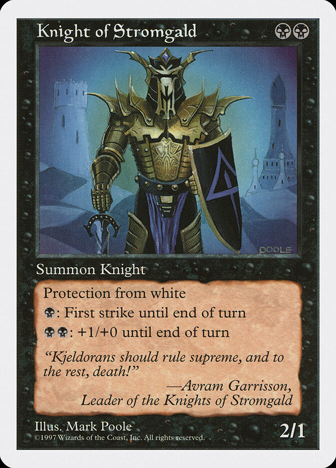 Knight of Stromgald, Fifth Edition · 171