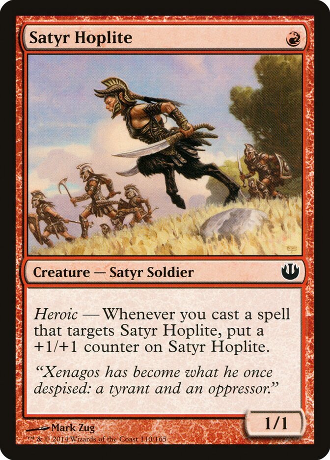 Satyr Hoplite, Journey into Nyx · 110/165