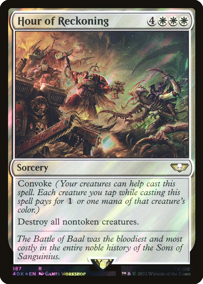 Hour of Reckoning, Warhammer 40,000 Commander · 187-star
