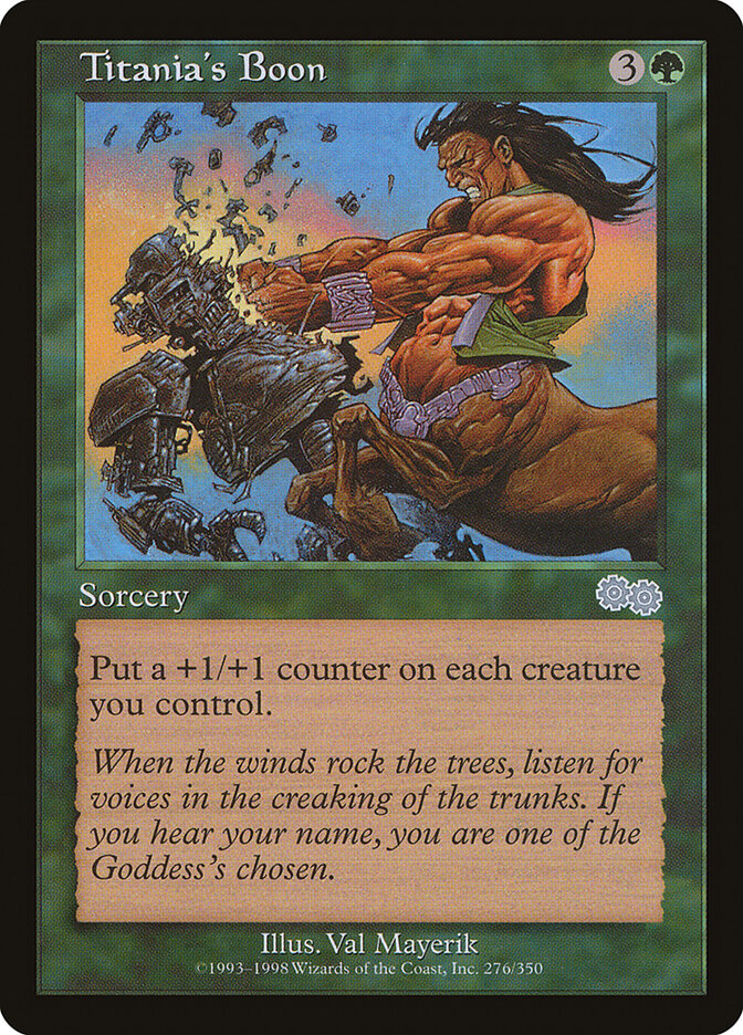 Titania's Boon, Urza's Saga · 276/350