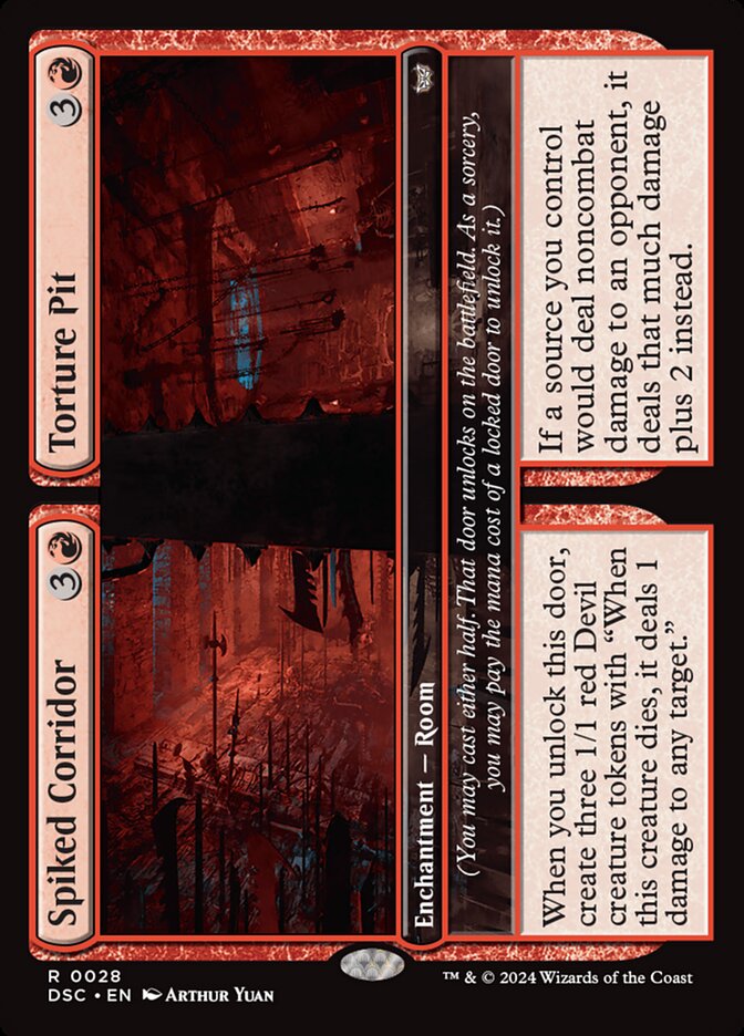 Spiked Corridor // Torture Pit, Duskmourn: House of Horror Commander · 0028