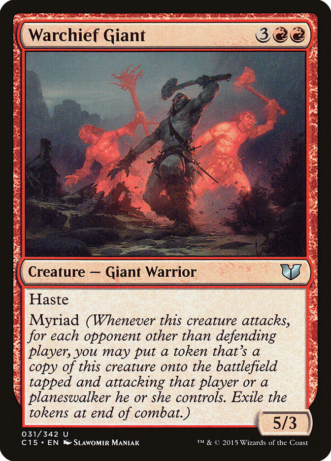 Warchief Giant, Commander 2015 · 031/342