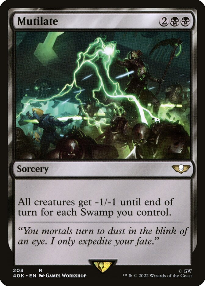 Mutilate, Warhammer 40,000 Commander · 203/617