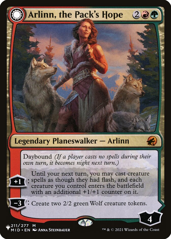 Arlinn, the Pack's Hope // Arlinn, the Moon's Fury, The List · mid-211