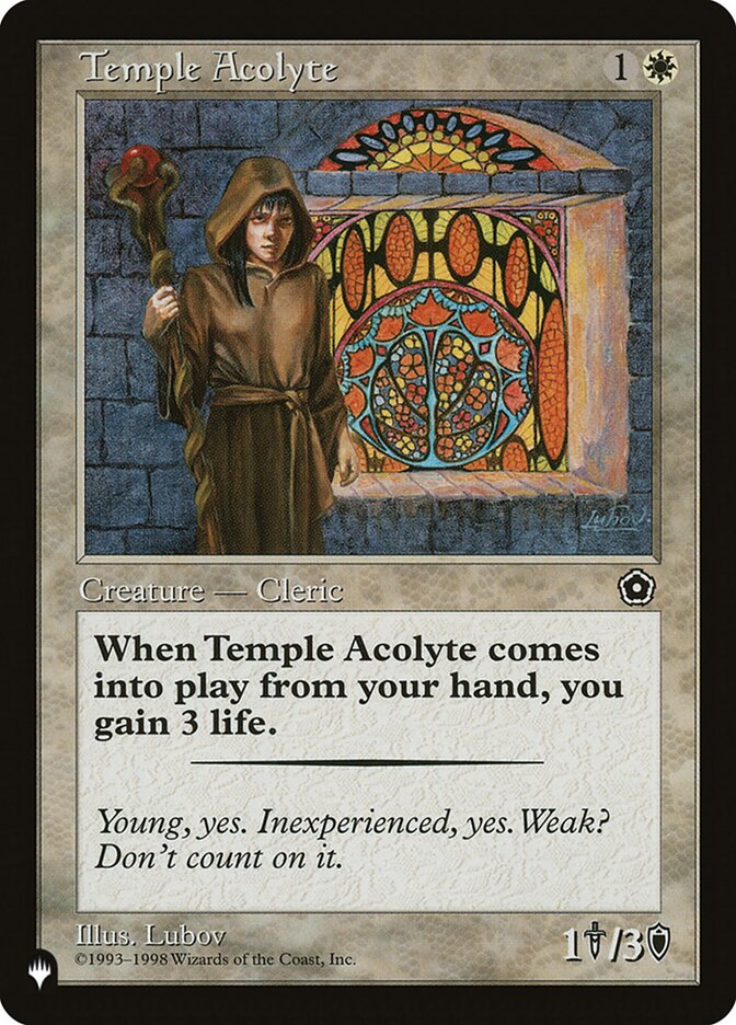 Temple Acolyte, The List · p02-23