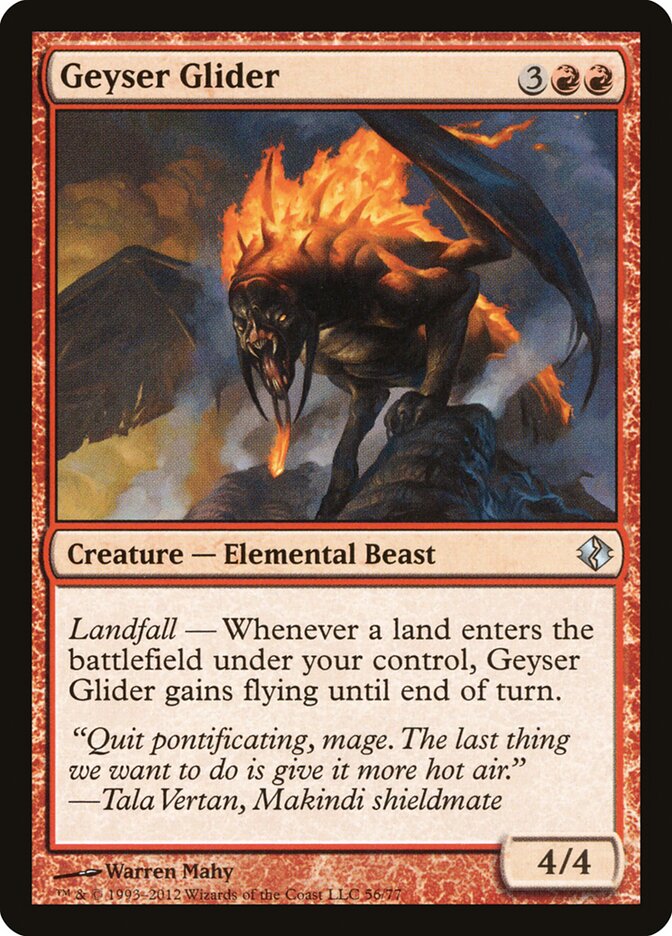 Geyser Glider, Duel Decks: Venser vs. Koth · 56/77