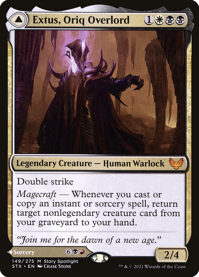 Extus, Oriq Overlord // Awaken the Blood Avatar, Strixhaven: School of Mages · 149/275