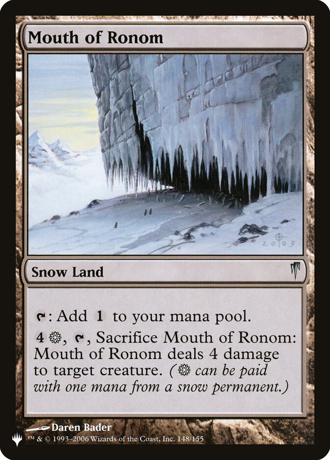 Mouth of Ronom, The List · csp-148