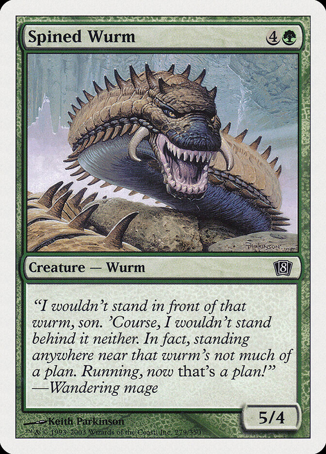 Spined Wurm, Eighth Edition · 279/350