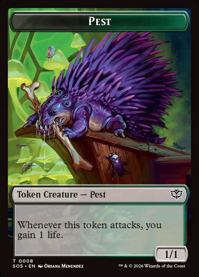 Pest, Secrets of Strixhaven Tokens · 0008